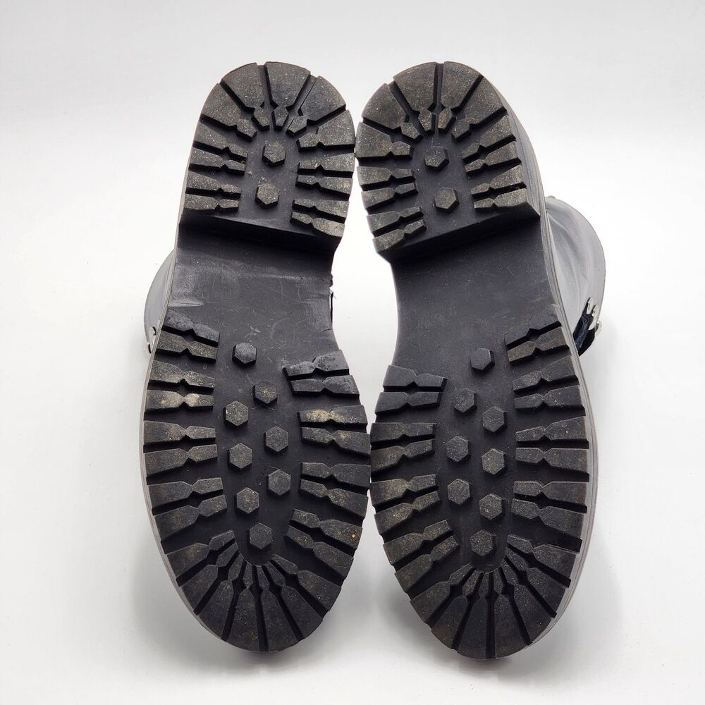 Madden Girl Alicee Black Mid-Calf Combat Boots Size 8.5 - Picture 7 of 10